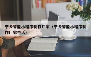 白沙宁乡智能小程序制作厂家（宁乡智能小程序制作厂家电话）